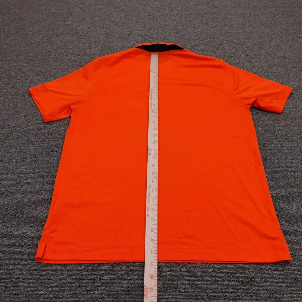 Denver Broncos Polo Shirt Mens Large Orange NFL Football Nike On Field Dri-FIT